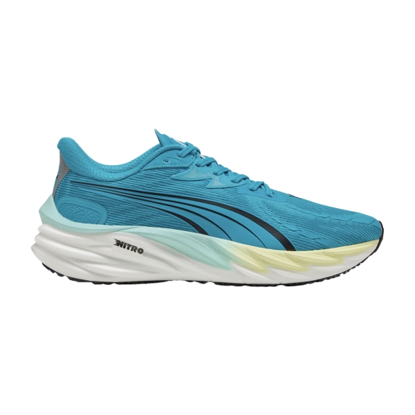 Scarpe Running Neutre Uomo Puma Velocity NITRO 4  Speed Blue/Gold Moon 31114007