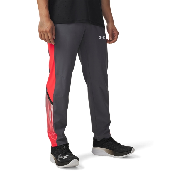 Pantaloni e Tights Running Uomo Under Armour Velociti Storm Pantaloni  Castlerock/Racer Red/Reflective 60058990025