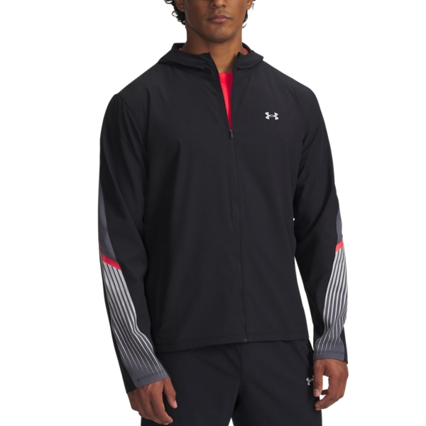 Giacca Running Uomo Under Armour Velociti Storm Giacca  Black/Castlerock/Reflective 60059000001