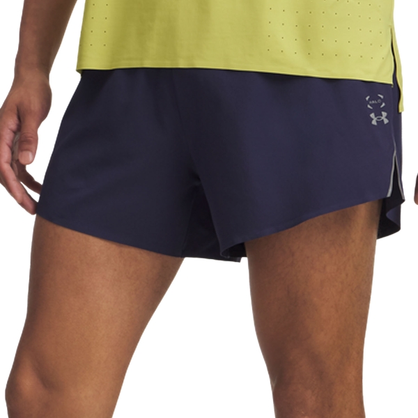 Pantaloncino Running Uomo Under Armour Halo 4in Pantaloncini  Washed Navy 60070890403