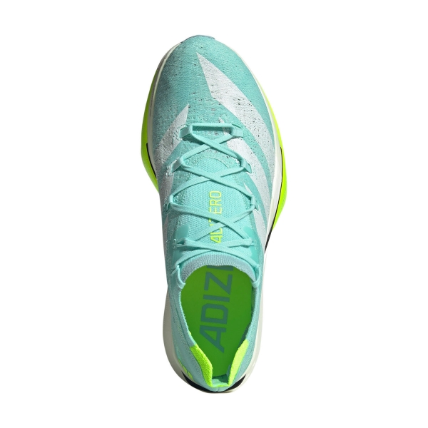 adidas adizero Prime X 3 STRUNG - Flash Aqua/Zero Metallic/Lucid Lemon