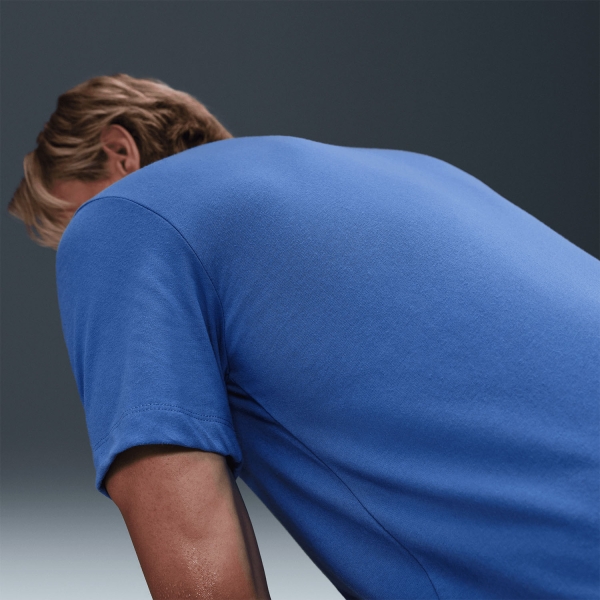 Nike Dri-FIT Swoosh Logo Maglietta - Comet Blue/White