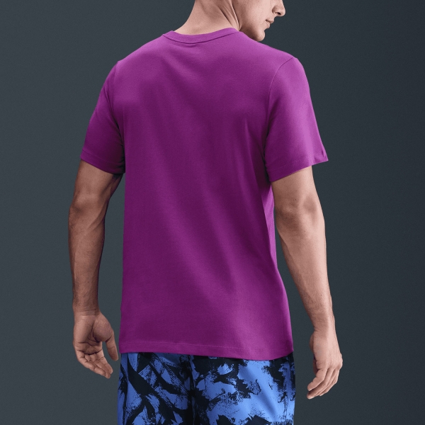 Nike Dri-FIT Swoosh Logo Maglietta - Bold Berry/Black
