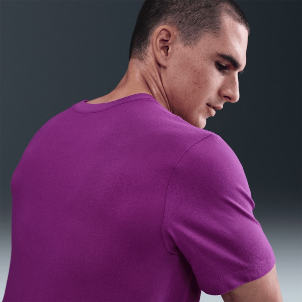 Nike Dri-FIT Swoosh Logo Maglietta - Bold Berry/Black