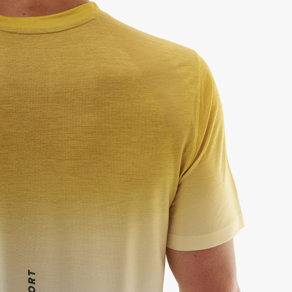 Compressport Performance Logo Maglietta - Ceylon Yellow/Grey Dawn