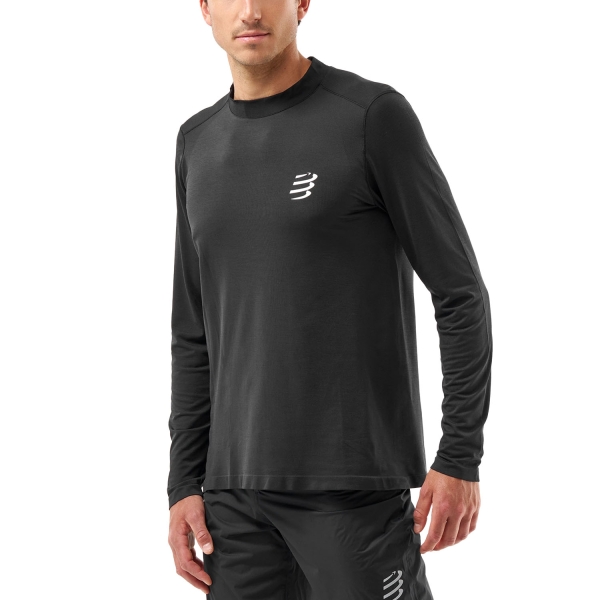 Maglia Running Uomo Compressport Performance Maglia  Black ATSM494990