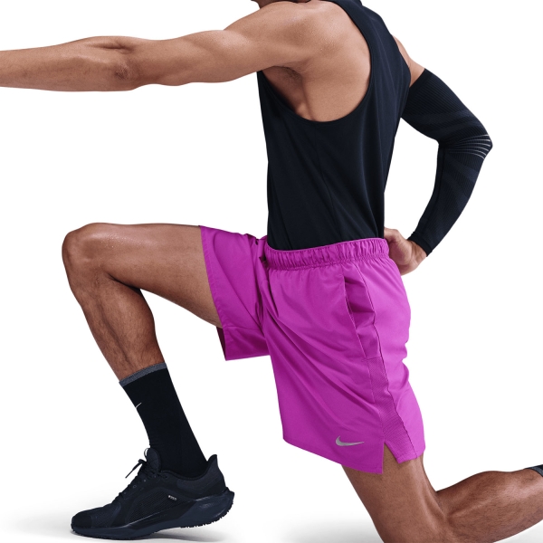 Nike Challenger Logo 7in Shorts - Vivid Purple/Reflective Silver
