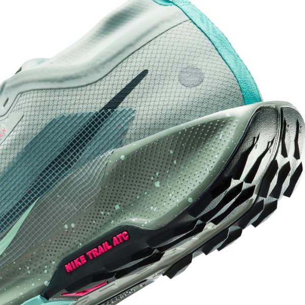Nike ReactX Pegasus Trail 5 GTX - Light Silver/Seaweed/Clay Green