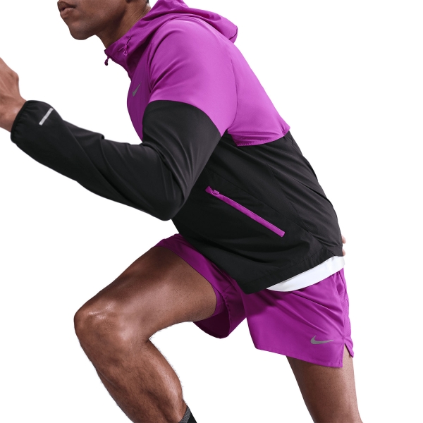 Nike Challenger 2 in 1 5in Shorts - Vivid Purple/Reflective Silver