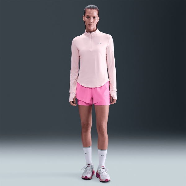 Nike Swift 2 in 1 2.5in Pantaloncini - Playful Pink/Reflective Silver