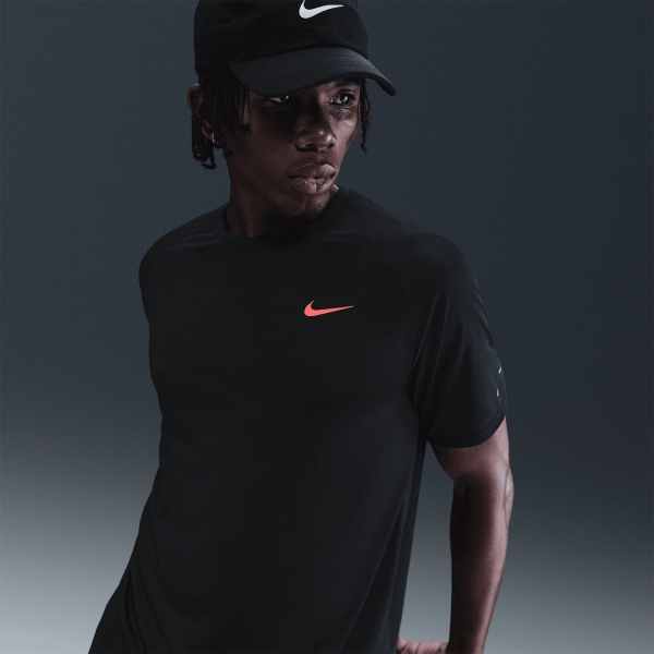 Nike Dri-FIT ADV Energy Stride Maglietta - Black/Bright Crimson
