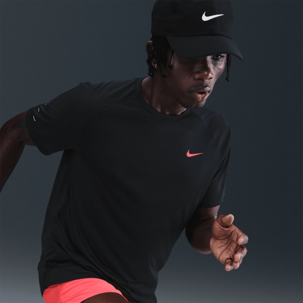 Nike Dri-FIT ADV Energy Stride Maglietta - Black/Bright Crimson