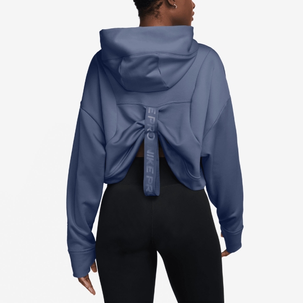 Nike Pro Therma-FIT Felpa - World Indigo/White
