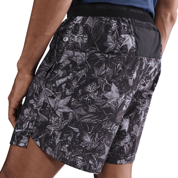 Nike Stride OP 7in Shorts - Black/White/Reflective Silver