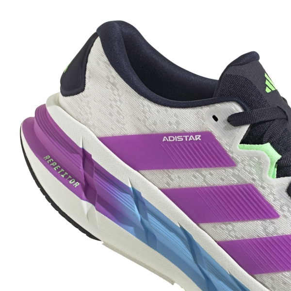 adidas Adistar 4 - Core White/Purple Burst/Lime Burst