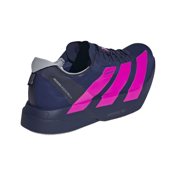adidas adizero adios Pro 4 - Dark Blue/Shock Pink/Dash Grey