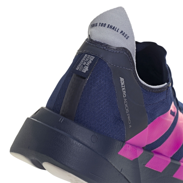 adidas adizero adios Pro 4 - Dark Blue/Shock Pink/Dash Grey