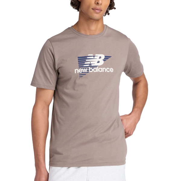 Maglietta Running Uomo New Balance Heathertech Graphic Maglietta  Earth Shadow MT53003EAS