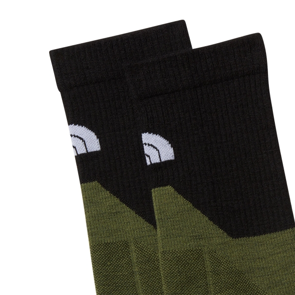 The North Face Hiking Crew Calze - Bark Mist/Woodland Green/TNF Black