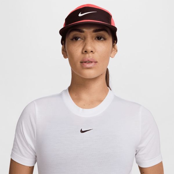 Nike Dri-FIT Fly Cap - Bright Crimson/Burgundy Crush/White