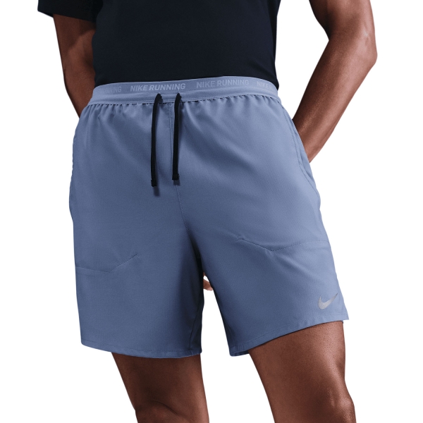 Pantalone cortos Running Hombre Nike DriFIT Stride 2 in 1 7in Shorts  World Indigo/Reflective Silver DM4759499