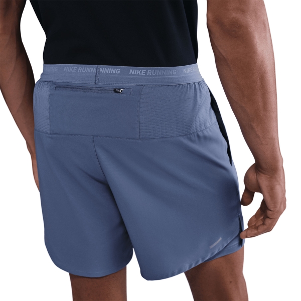 Nike Dri-FIT Stride 2 in 1 7in Pantaloncini - World Indigo/Reflective Silver
