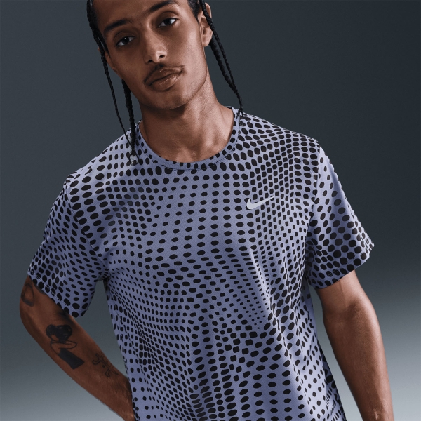 Nike Miler Graphic T-Shirt - World Indigo/Reflective Silver