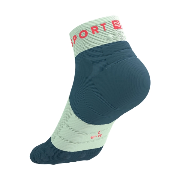 Compressport Ultra Trail Low V2.0 Calze - Stargazer/Aqua/Fluo Red