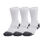 Under Armour Performance Tech Crew x 3 Calze - White/Reflective