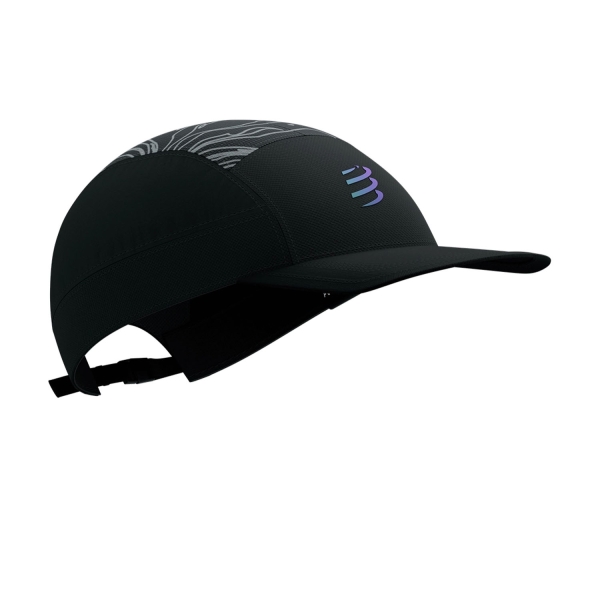 Hats & Visors Compressport Light Aurora Cap  Black/Aurora XHWU11039047