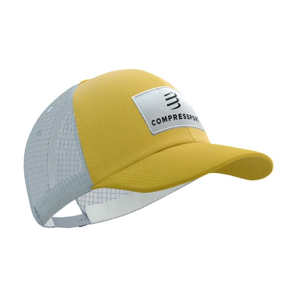 Hats & Visors Compressport Trucker Pro Cap  Grey Dawn/Ceylon Yellow XHWU6981049