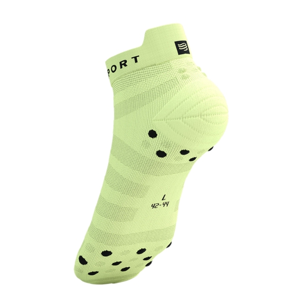 Compressport Pro Racing V4.0 Ultralight Logo Calze - Shadow Lime/Black