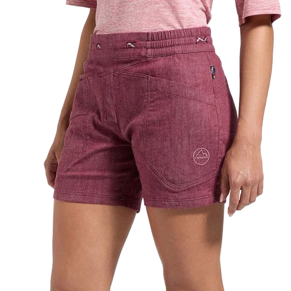 Shorts e Pantaloni Outdoor Donna La Sportiva Sierra Rock 5in Pantaloncini  Redwood/Rosebay ZACS036R25P13