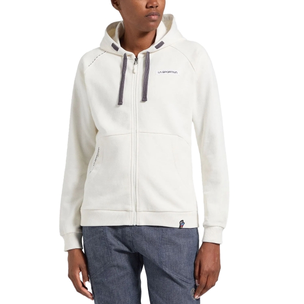 Giacche e Maglie Outdoor Donna La Sportiva Kaos Felpa  Chalk ZACW029W04W04