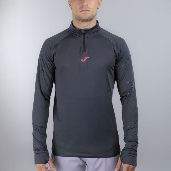 Maglia Running Uomo Joma RNight Graphic Maglia  Dark Gray/Black 104044.110