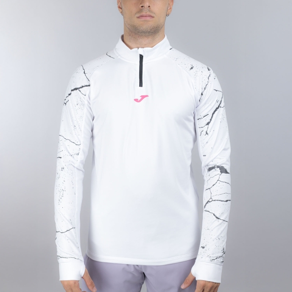 Maglia Running Uomo Joma RNight Graphic Maglia  White/Black 104044.201