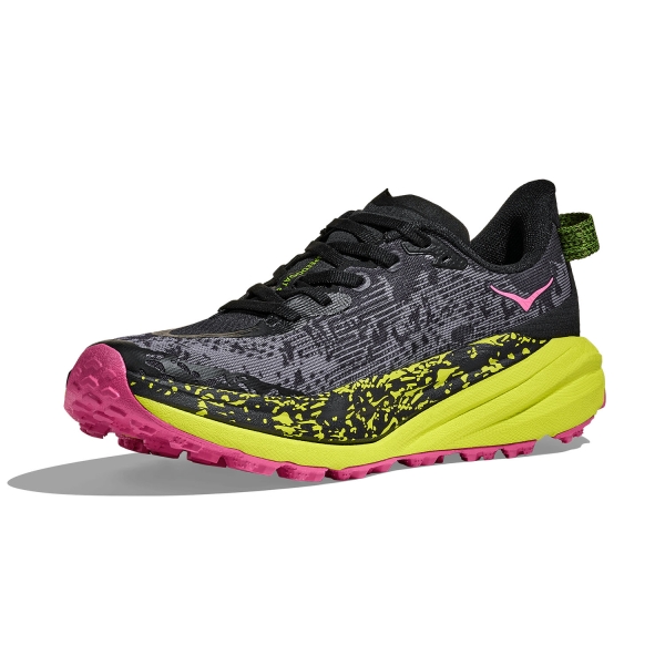 Hoka Speedgoat 6 - Black/Neon Citrus