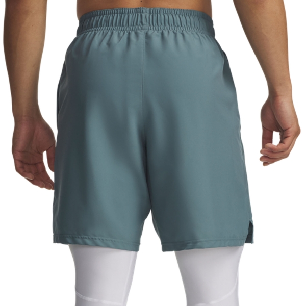 Under Armour Woven Split 9in Pantaloncini - Jasper Blue/White