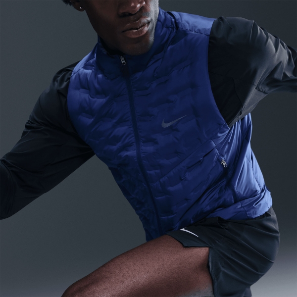 Nike Therma FIT ADV Repel Gilet - Blue Void/Reflective Black