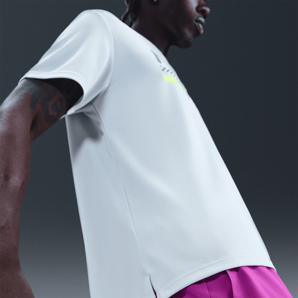 Nike Miler Winterized Maglietta - Pure Platinum/Volt/Reflective Silver