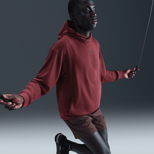 Nike Pro Dri-FIT Hoodie - Dark Team Red/Black
