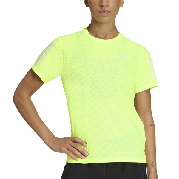 Maglietta Running Donna adidas Own The Run Logo Maglietta  Hi Res Yellow KC2224