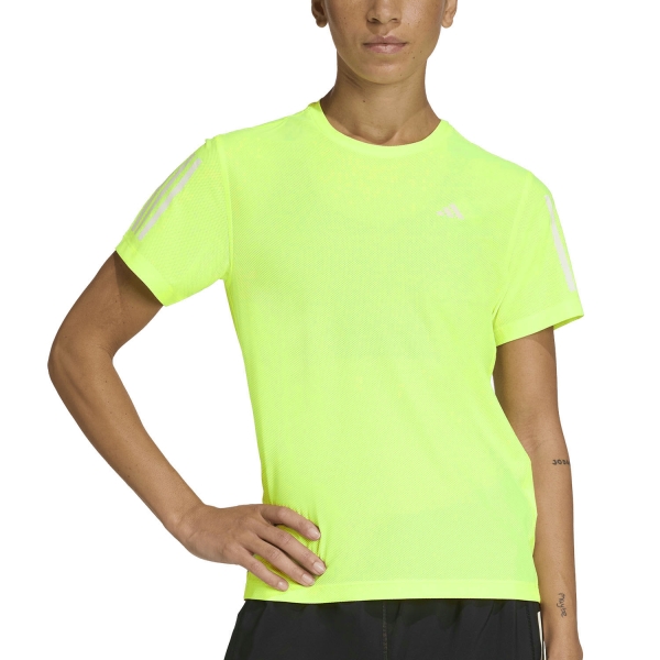 Maglietta Running Donna adidas Own The Run Logo Maglietta  Hi Res Yellow KC2224