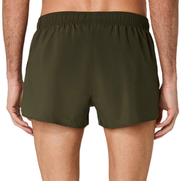 Asics Core Split Logo 2.5in Pantaloncini - Brown Stone
