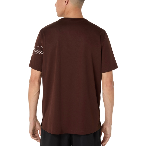 Asics Icon Maglietta - Dark Red Planet