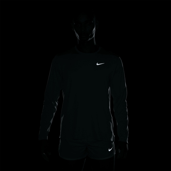 Nike Dri-FIT UV Miler Maglia - Cannon/Reflective Silver