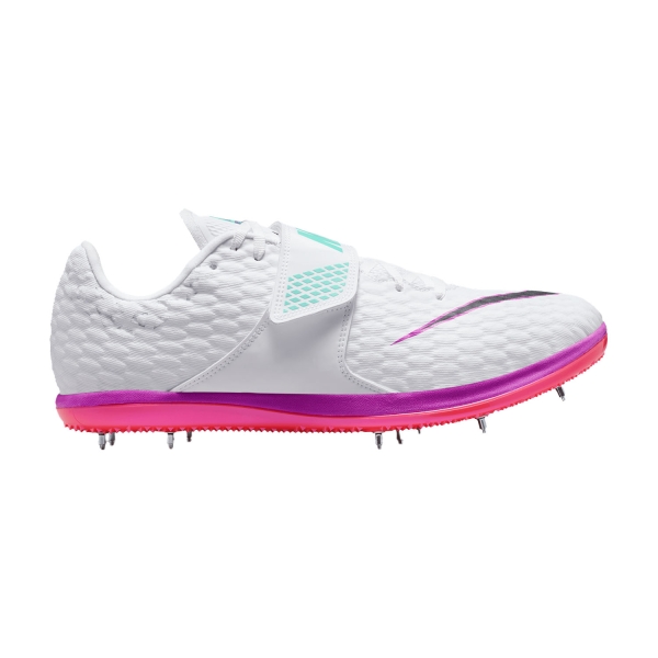 Zapatillas Competición Hombre Nike High Jump Elite  White/Obsidian/Bright Crimson FZ9636101
