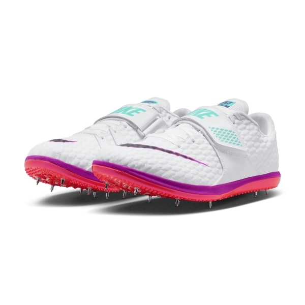 Nike High Jump Elite - White/Obsidian/Bright Crimson