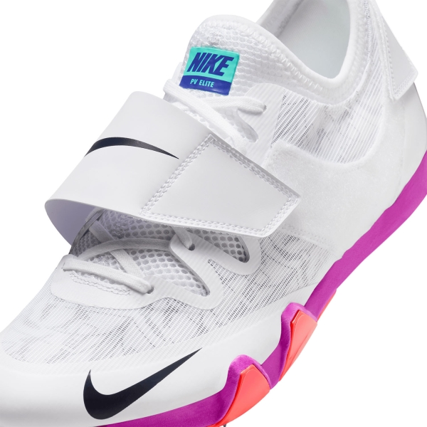 Nike Pole Vault Elite - White/Obsidian/Teal Tint/Fire Pink
