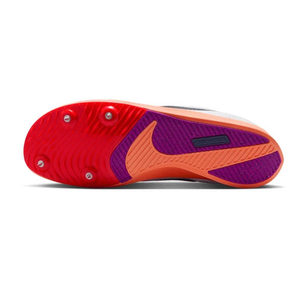 Nike Zoom Rival Distance - White/Obsidian/Bright Crimson/Hyper Turquoise